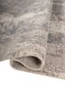 uvenuti grey and black wool and bamboo silk hand knotted Rug - FoldShot uvenuti grey and black wool and bamboo silk hand knotted Rug - FoldShot