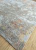 uvenuti blue wool and bamboo silk hand knotted Rug - FoldShot