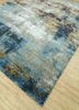 uvenuti grey and black wool and bamboo silk hand knotted Rug - FoldShot