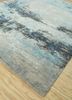 uvenuti grey and black wool and bamboo silk hand knotted Rug - FoldShot uvenuti grey and black wool and bamboo silk hand knotted Rug - FoldShot