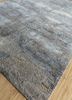 uvenuti grey and black wool and bamboo silk hand knotted Rug - FoldShot