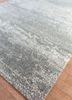 uvenuti grey and black wool and bamboo silk hand knotted Rug - FoldShot uvenuti grey and black wool and bamboo silk hand knotted Rug - FoldShot