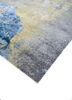 uvenuti grey and black wool and bamboo silk hand knotted Rug - FoldShot