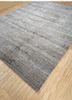 uvenuti grey and black wool and bamboo silk hand knotted Rug - FoldShot uvenuti grey and black wool and bamboo silk hand knotted Rug - FoldShot