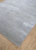 uvenuti grey and black wool and bamboo silk hand knotted Rug - FoldShot uvenuti grey and black wool and bamboo silk hand knotted Rug - FoldShot