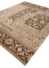 erbe beige and brown wool and bamboo silk hand knotted Rug - FoldShot erbe beige and brown wool and bamboo silk hand knotted Rug - FoldShot