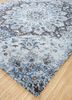 far east blue wool and bamboo silk hand knotted Rug - FoldShot far east blue wool and bamboo silk hand knotted Rug - FoldShot