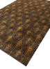 azalea grey and black wool and bamboo silk hand knotted Rug - FoldShot