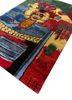 anghs red and orange wool and bamboo silk hand knotted Rug - FoldShot anghs red and orange wool and bamboo silk hand knotted Rug - FoldShot