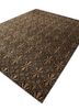 azalea grey and black wool and bamboo silk hand knotted Rug - FoldShot azalea grey and black wool and bamboo silk hand knotted Rug - FoldShot