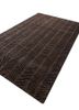 azalea grey and black wool and bamboo silk hand knotted Rug - FoldShot