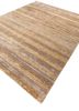 entropy gold wool and bamboo silk hand knotted Rug - FoldShot