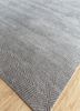 uvenuti grey and black wool and bamboo silk hand knotted Rug - FoldShot uvenuti grey and black wool and bamboo silk hand knotted Rug - FoldShot