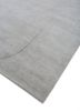sthir grey and black wool and bamboo silk hand knotted Rug - FoldShot sthir grey and black wool and bamboo silk hand knotted Rug - FoldShot