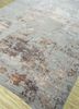 tattvam grey and black wool and bamboo silk hand knotted Rug - FoldShot tattvam grey and black wool and bamboo silk hand knotted Rug - FoldShot