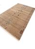 manchaha beige and brown wool and silk hand knotted Rug - FoldShot manchaha beige and brown wool and silk hand knotted Rug - FoldShot
