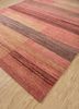 blythe red and orange afghan wool hand knotted Rug - FoldShot