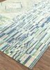 uvenuti grey and black wool and bamboo silk hand knotted Rug - FoldShot
