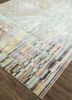 uvenuti blue wool and bamboo silk hand knotted Rug - FoldShot