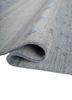 manchaha blue wool and silk hand knotted Rug - FoldShot