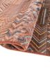 manchaha red and orange wool and silk hand knotted Rug - FoldShot