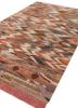 manchaha red and orange wool and silk hand knotted Rug - FoldShot manchaha red and orange wool and silk hand knotted Rug - FoldShot