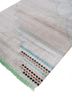 manchaha ivory wool and silk hand knotted Rug - FoldShot