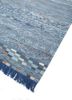 manchaha blue wool and silk hand knotted Rug - FoldShot manchaha blue wool and silk hand knotted Rug - FoldShot