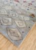 freedom manchaha ivory wool and silk hand knotted Rug - FoldShot