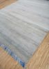 manchaha blue wool and silk hand knotted Rug - FoldShot manchaha blue wool and silk hand knotted Rug - FoldShot