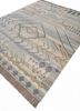 manchaha blue wool and silk hand knotted Rug - FoldShot manchaha blue wool and silk hand knotted Rug - FoldShot