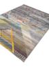 manchaha blue silk hand knotted Rug - FoldShot manchaha blue silk hand knotted Rug - FoldShot
