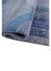 kavi x manchaha blue wool hand knotted Rug - FoldShot kavi x manchaha blue wool hand knotted Rug - FoldShot