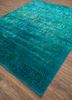 lacuna blue wool and silk hand knotted Rug - FoldShot lacuna blue wool and silk hand knotted Rug - FoldShot