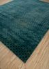 lacuna blue wool and silk hand knotted Rug - FoldShot lacuna blue wool and silk hand knotted Rug - FoldShot