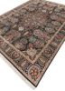 aurora grey and black wool and silk hand knotted Rug - FoldShot aurora grey and black wool and silk hand knotted Rug - FoldShot