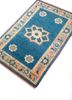 nuray blue wool hand knotted Rug - FoldShot