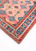 nuray red and orange wool hand knotted Rug - FoldShot