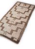 zuri beige and brown wool hand knotted Rug - FoldShot