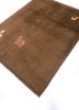 nuray beige and brown wool hand knotted Rug - FoldShot