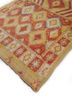nuray red and orange wool hand knotted Rug - FoldShot