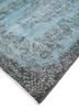 vintage blue wool hand knotted Rug - FoldShot