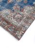 vintage blue wool hand knotted Rug - FoldShot