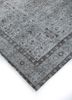 vintage grey and black wool hand knotted Rug - FoldShot