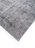 vintage grey and black wool hand knotted Rug - FoldShot