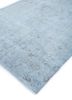 vintage blue wool hand knotted Rug - FoldShot