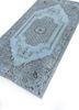 lacuna blue wool hand knotted Rug - FoldShot