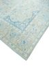 vintage blue wool hand knotted Rug - FoldShot