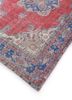 vintage red and orange wool hand knotted Rug - FoldShot vintage red and orange wool hand knotted Rug - FoldShot