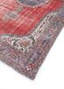 vintage red and orange wool hand knotted Rug - FoldShot vintage red and orange wool hand knotted Rug - FoldShot